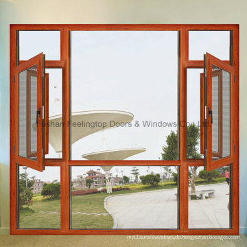 Kundengebundenes 1.4mm Aluminiumfliegen-Schirm-Fenster vom China-Hersteller (FT-W108)